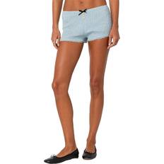 Edikted Saffron Scrunched Shorts Blue