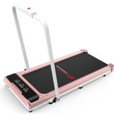 Under Desk Treadmill- Super Large LED Display, Quiet Motor, and Shock Absorption for Home Fitness Pink One Size