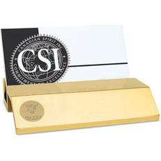 Gold Paper Storage & Desk Organizers Jardine Ball State Gold Business Card Holder