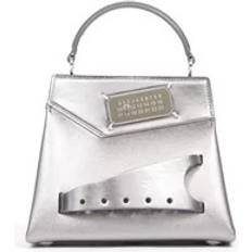 Maison Margiela Small Snatched Leather Top Handle Bag