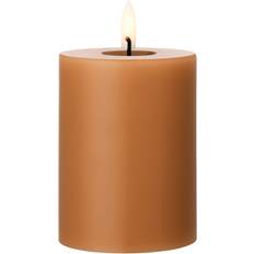 Ester & Erik Detalles Interiores Ester & Erik Block LED Ø7.5x10 cm 23 Raw Toffee Candle