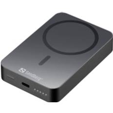 Mobiltilbehør Sandberg Powerbank Mag Wireless Powerbank10000ALU