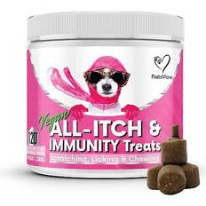 NutriPaw Vegan All Itch Treats For Dogs Soothe Paws Eyes Ears Skin