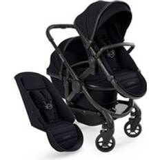 Pushchairs iCandy Peach 7 Double Pushchair Bundle - Black