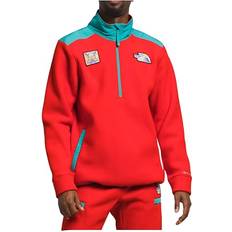 Fleece Jackets - Red THE NORTH FACE Men's Alpine Polartec ¼ Zip, Fiery Red/Après Blue