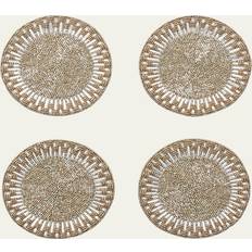 Glass Coasters KIM SEYBERT Palisade Set of 4 - Goldsilver Coaster