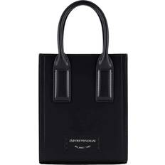 Emporio Armani Mini Väska Med Borstad Finish - Svart
