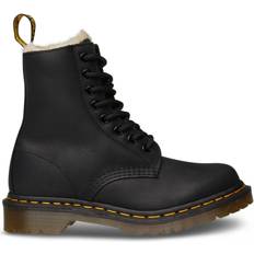 Boots Dr. Martens 1460 Faux Fur Lined - Black Burnished Wyoming