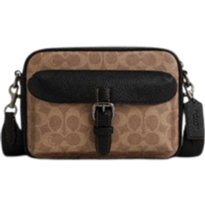 Coach Warner Crossbody Bag - Signature Canvas/Qb/Tan/Black