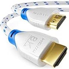 DeleyCON 2m 8K HDMI 2.1-Kabel 48G Ultra Hög Hastighet PS5 Xbox Soundbar Övervaka