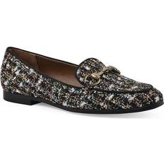 Shoes White Mountain Nooks Loafer Women's Black Multicolor Flats Loafers