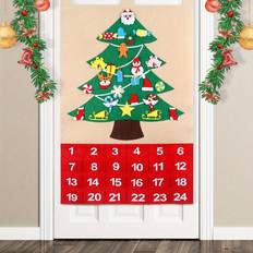 Advent Calendars YETP Star Felt Christmas Advent Calendar 2023, 24 Days Christmas Countdown Calendar