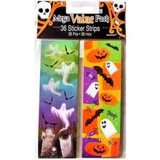 Halloween Decals & Wall Decorations Amscan Amscan Stripe Halloween Stickers Pack of 36