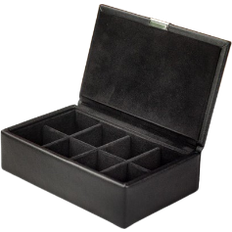 Wolf Classic Cufflink Box - Black