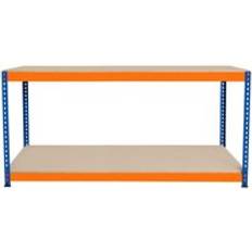 Monster Racking Garage Workbench S-Rax 2 Shelf 180cm x 60cm x 90cm Workstation