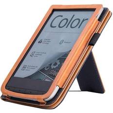 Pocketbook Touch HD 3 E-Reader Stand Cover Flip PU Case Dark Blue
