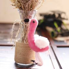 Toys Veishet RoseRed Charming Flamingo Plush Doll Ultrasoft Short Plush Pink Bird Gift