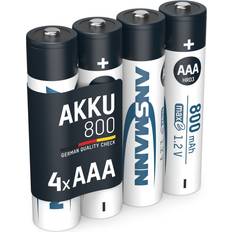 Ansmann maxe Ansmann Maxe AAA NiMH Rechargeable 800mAh Compatible 4-pack