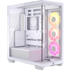 Computer Cases Corsair iCUE LINK 3500X RGB Tempered Glass Mid-Tower Case - White