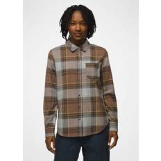 Gold - Women Shirts Prana Women's Golden Canyon Flannel Earthbound