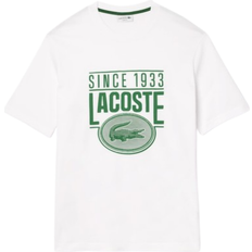 Lacoste Loose Fit Heavy Cotton Printed T-shirt - White