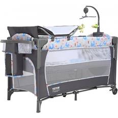 VEVOR Baby Bassinet 12-Level Height Bedside