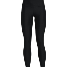 Women's HeatGear No Slip Waistband Full Length Leggings - Black/White