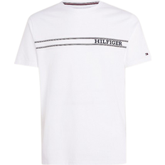 Tommy Hilfiger Monotype Logo Stripe Lounge T-shirt - White