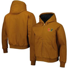 Dunbrooke Men's Tan Miami Hurricanes Dakota Full-Zip Hoodie Jacket Tan