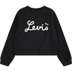 Ekologiska Sweatshirts Levi's BLACK Mixed Textures Long Sleeve Sweatshirt år