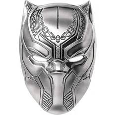 Enamel Brooches Black Panther Mask Pewter Lapel Pin