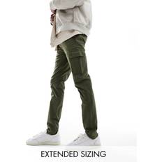 Skinny - Voksen Bukser ASOS DESIGN Skinny-cargobukser khaki-Grøn