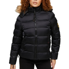 Womens Virna Slimline Puffer Jacket - Black