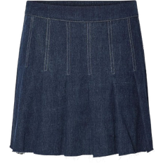 Pieces Fabia Denim Skirt - Dark Blue Denim