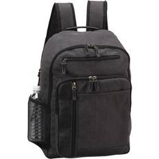 Black - Leather School Bags Preferred Nation P4658.BLACK Tahoe Canvas Backpack, Black