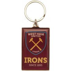 West Ham United F.C. Irons 1895 Keyring - Dark Red