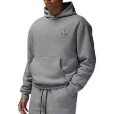 Klær NIKE Jordan Brooklyn Fleece Men's Pullover Hoodie - Carbon Heather/White