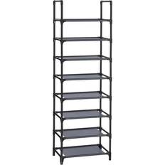 Fabric Hallway Furniture & Accessories Songmics Grey Organiser Shoe Rack 28x145cm