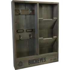 Brown Desktop Organizers Imperial Ohio State Office Organizer 19.0 H x 14.25 W x 2.75 D in Brown Solid + Manufactured Rustic Distressed