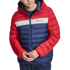 Champion Jackets Champion Men's Performance Quilted Hooded Jacket Midnight/Buff/Red