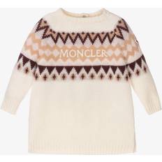 Wool Dresses Moncler MONCLER ENFANT Robe en laine Blanc 18/24