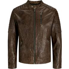 Bruna - Herr - Skinnjackor Jack & Jones Brun