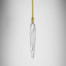 Transparent Christmas Decorations Waterford Annual 2024 Icicle - Clear Christmas Tree Ornament