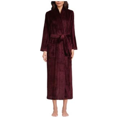 Sleepwear Lands' End Women's Cozy Plush Long Wrap Robe Rich burgundy XSmall