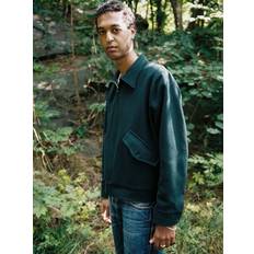 Nudie Jeans Herr Jackor Nudie Jeans Blake Wool Jacket Racing Green Men's Organic Jackets Sustainable Clothing Medium
