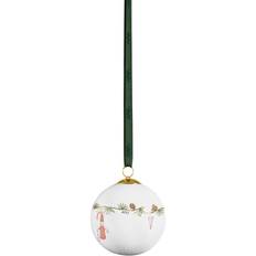 Porcelana Adornos de Árbol de Navidad Kähler Hammershøi Ball 2024 White Adorno de Árbol de Navidad