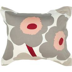 Marimekko Taies d'oreiller Marimekko Unikko 50 x 60 cm - Blanc Cassé/Gris/Pink Taie d'oreiller Rose, Blanc, Gris