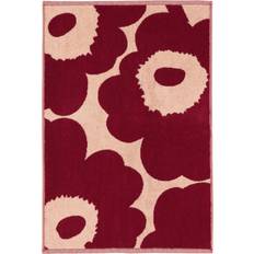 Marimekko Unikko Asciugamano per Ospiti Rosso, Rosa (70x50cm)