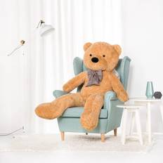 Stor Plys Bamse, Tøjdyr, Legetøj, 160 Cm, Lysebrun, Popo