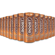 Caramel Whole Bean Coffee Boost Caramel Latte 25cl 12pack